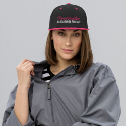 GCY - Snapback cap Zwart/roze
