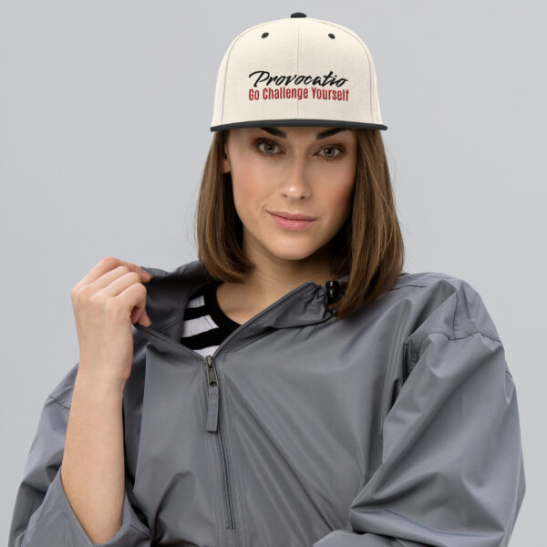 GCY Snapback cap Zwart/creme - Afbeelding 2
