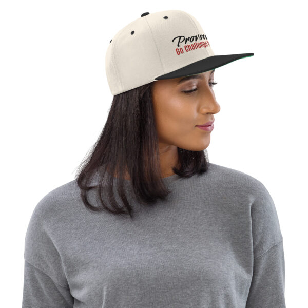 GCY Snapback cap Zwart/creme - Afbeelding 4