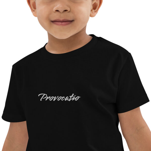 Geborduurd biologisch katoenen T-shirt Dark - Afbeelding 5