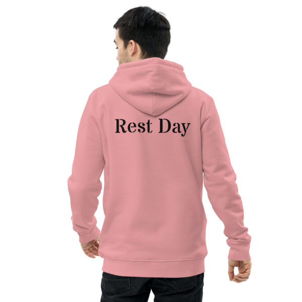 Essential Eco-hoodie met opdruk - Rest Day Licht - Afbeelding 4