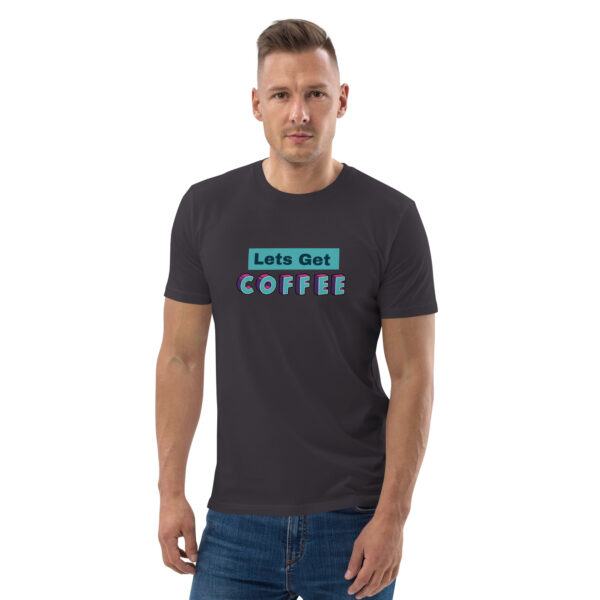 Biologisch katoenen shirt met opdruk - Lets get coffee - Afbeelding 9