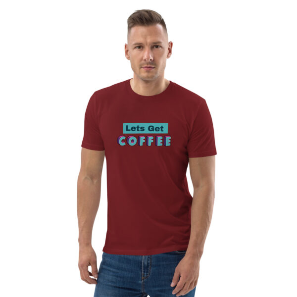 Biologisch katoenen shirt met opdruk - Lets get coffee - Afbeelding 7