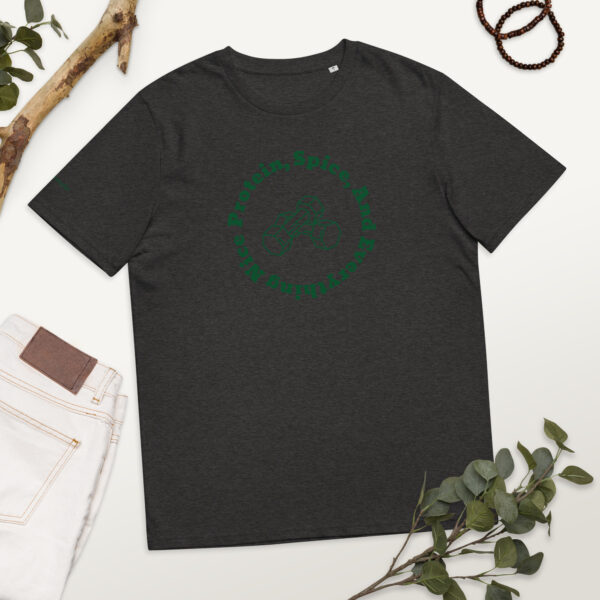 T-Shirt van biologisch katoen met opdruk- Protein and Spice donker - Afbeelding 6