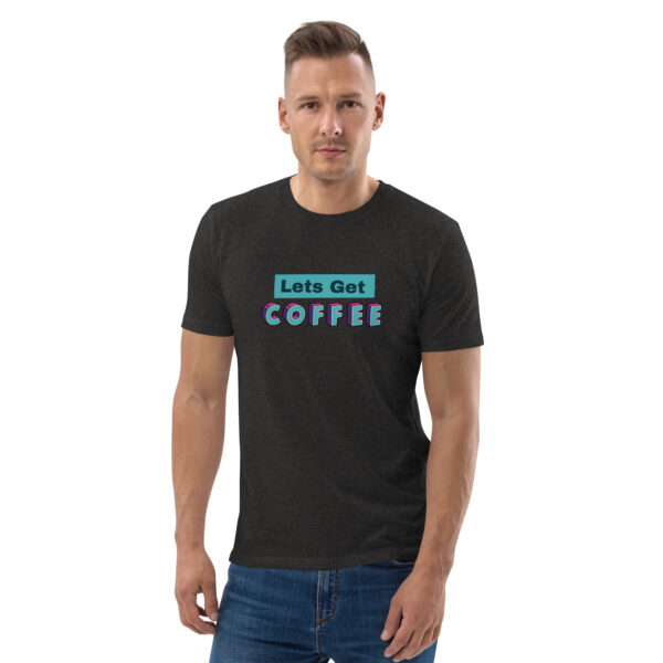 Biologisch katoenen shirt met opdruk - Lets get coffee - Afbeelding 5