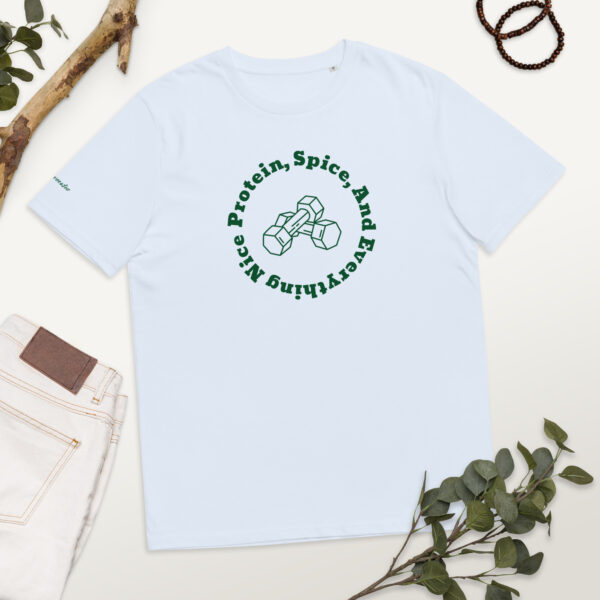T-Shirt van biologisch katoen met opdruk- Protein and Spice donker - Afbeelding 9