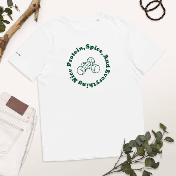 T-Shirt van biologisch katoen met opdruk- Protein and Spice donker - Afbeelding 10