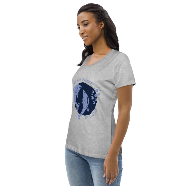 Getailleerd Eco-T-shirt voor dames met opdruk - Dolphin - Afbeelding 8