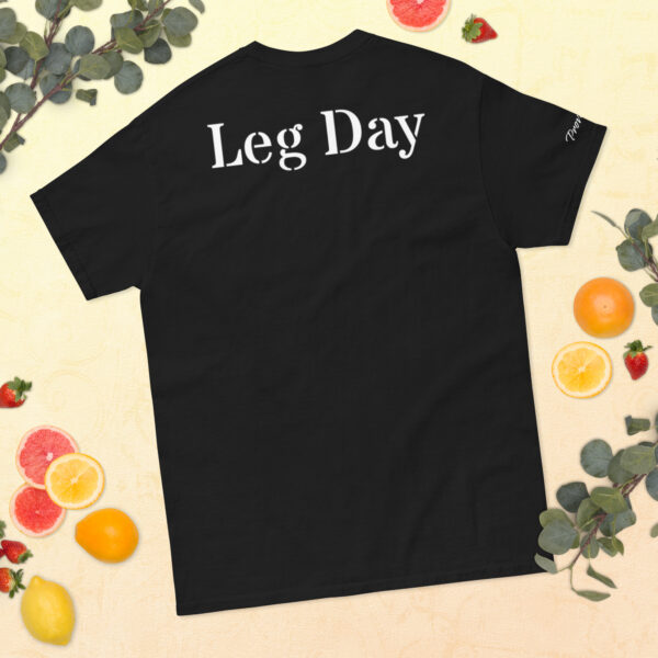 Gildan donker heren T-shirt - Leg day - Afbeelding 5