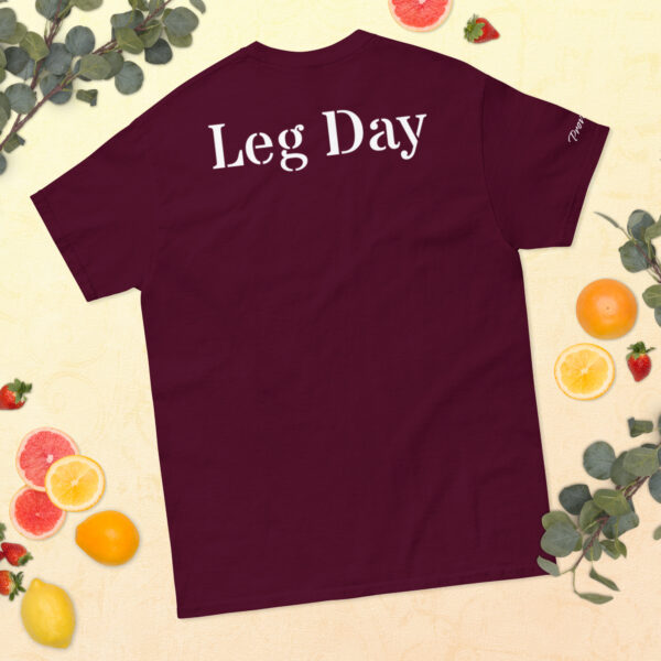 Gildan donker heren T-shirt - Leg day - Afbeelding 4