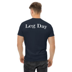 Gildan donker heren T-shirt - Leg day
