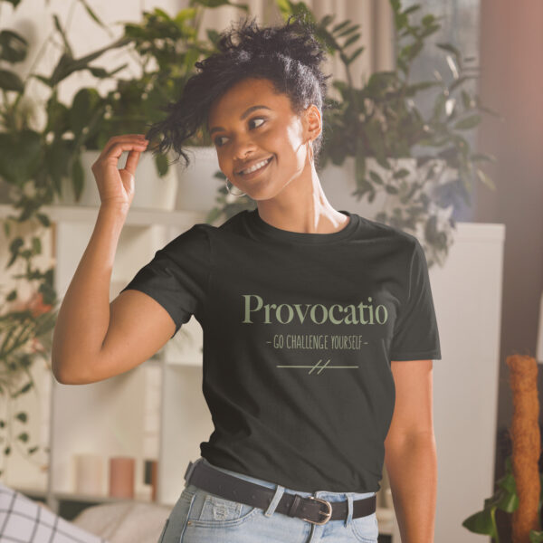 Uniseks T-shirt met korte mouw en opdruk - Provocatio