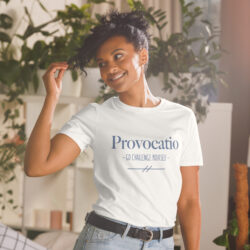 Uniseks T-shirt met korte mouw en opdruk - Provocatio