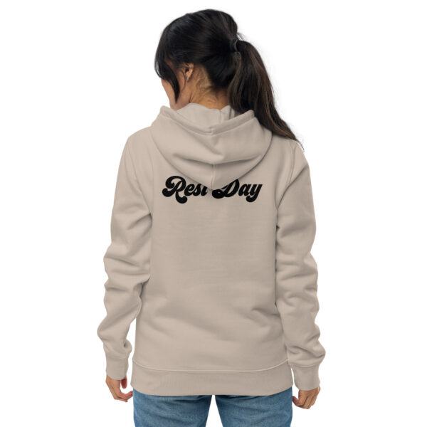 Essential eco-hoodie met opdruk - Rest day - Afbeelding 9