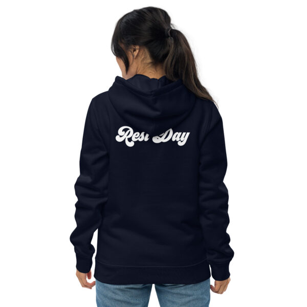 Essential eco-hoodie met opdruk - Rest day - Afbeelding 4