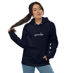 Essential eco-hoodie met opdruk - Rest day