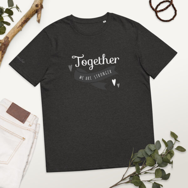 Uniseks T-shirt van biologisch katoen met opdruk - Together - Afbeelding 4