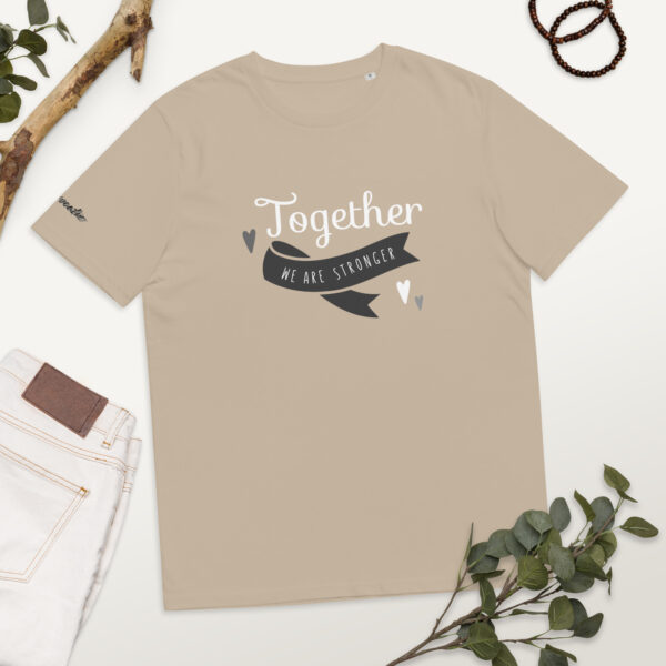 Uniseks T-shirt van biologisch katoen met opdruk - Together - Afbeelding 8
