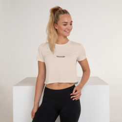 Provocatio Crop top met geborduurde opdruk