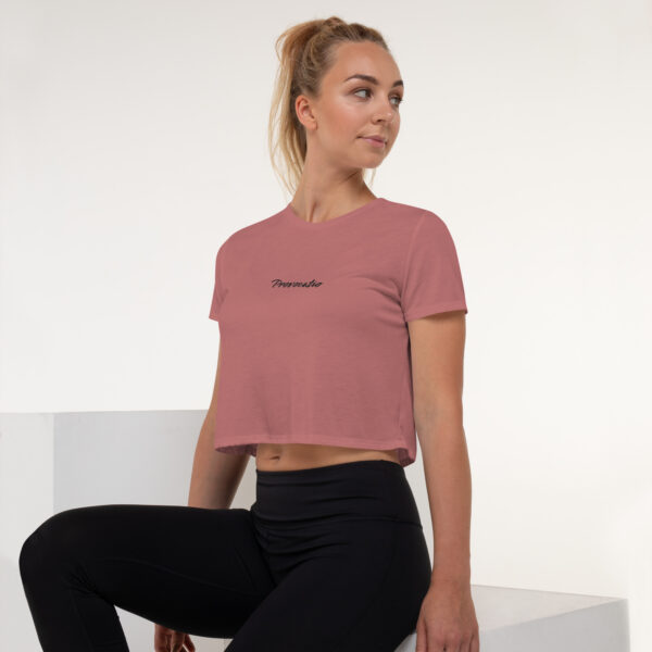Provocatio Crop top met geborduurde opdruk - Afbeelding 3