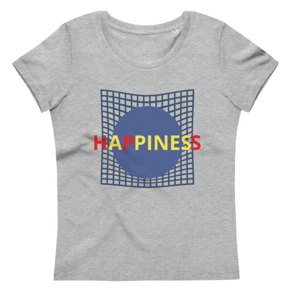 Getailleerd Eco-T-shirt voor dames met opdruk - Happines - Afbeelding 4