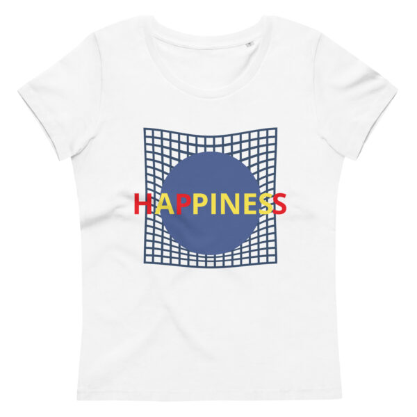 Getailleerd Eco-T-shirt voor dames met opdruk - Happines - Afbeelding 5