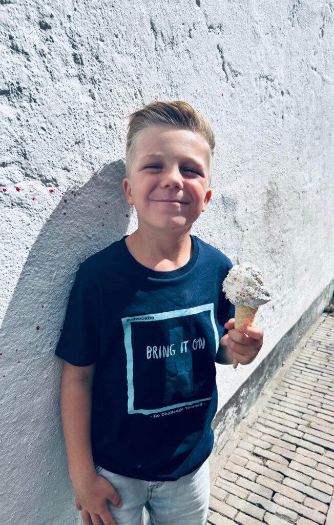 Stoer kindershirt met opdruk