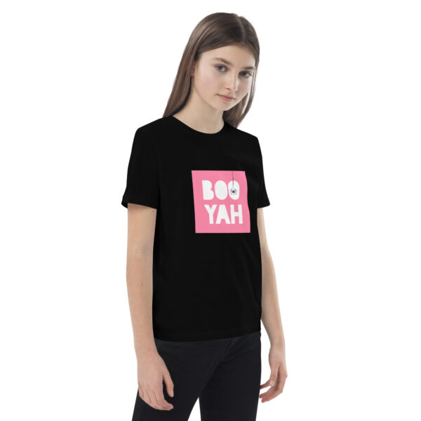 Halloween t-shirt voor kinderen van biologisch katoen - roze - Afbeelding 2