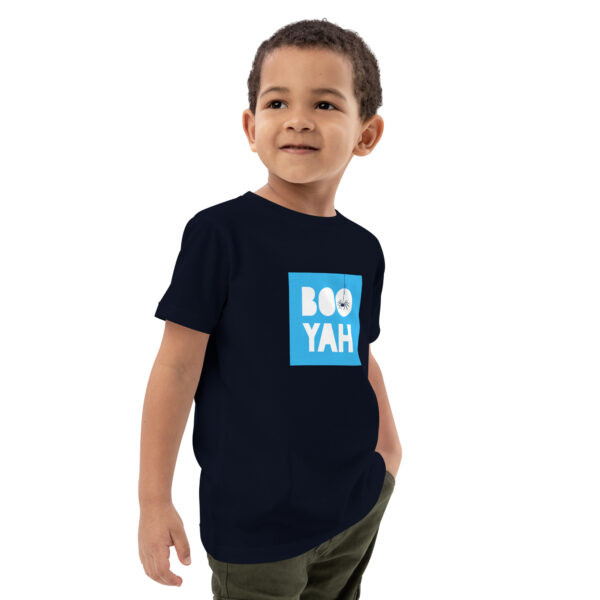 Halloween t-shirt voor kinderen van biologisch katoen - Blauw - Afbeelding 4