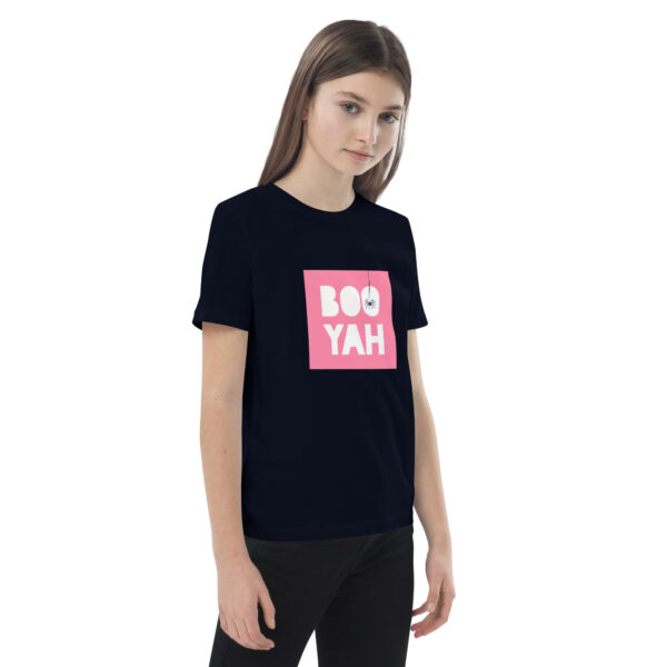 Halloween t-shirt voor kinderen van biologisch katoen - roze - Afbeelding 4