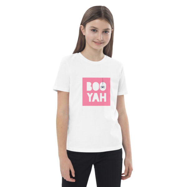 Halloween t-shirt voor kinderen van biologisch katoen - roze - Afbeelding 5