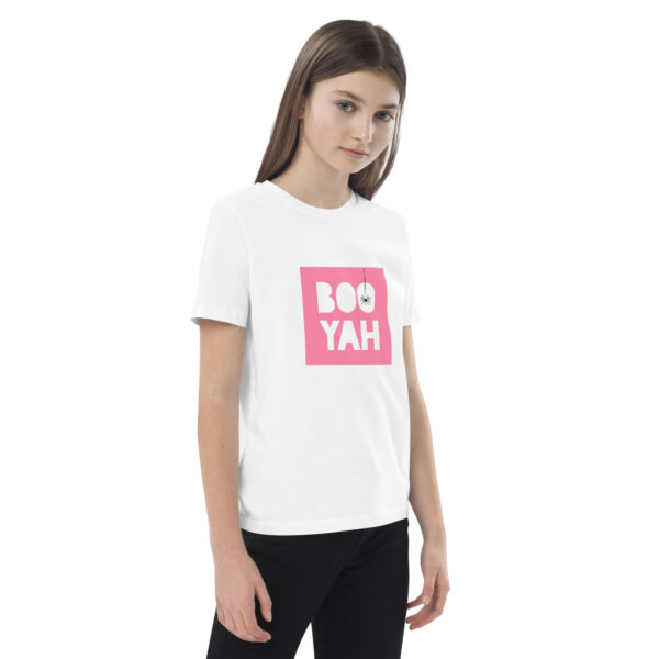 Halloween t-shirt voor kinderen van biologisch katoen - roze - Afbeelding 6